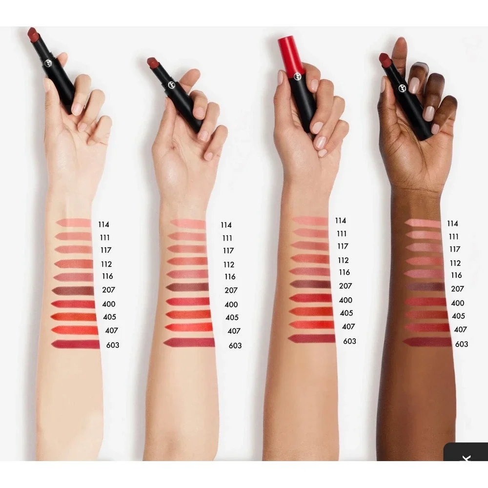Giorgio Armani Lip Power Matte Lipstick Set 400 Four Hundred & 114 Romantic NEW
